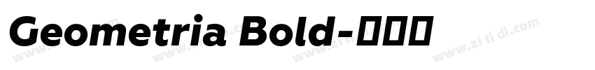 Geometria Bold字体转换